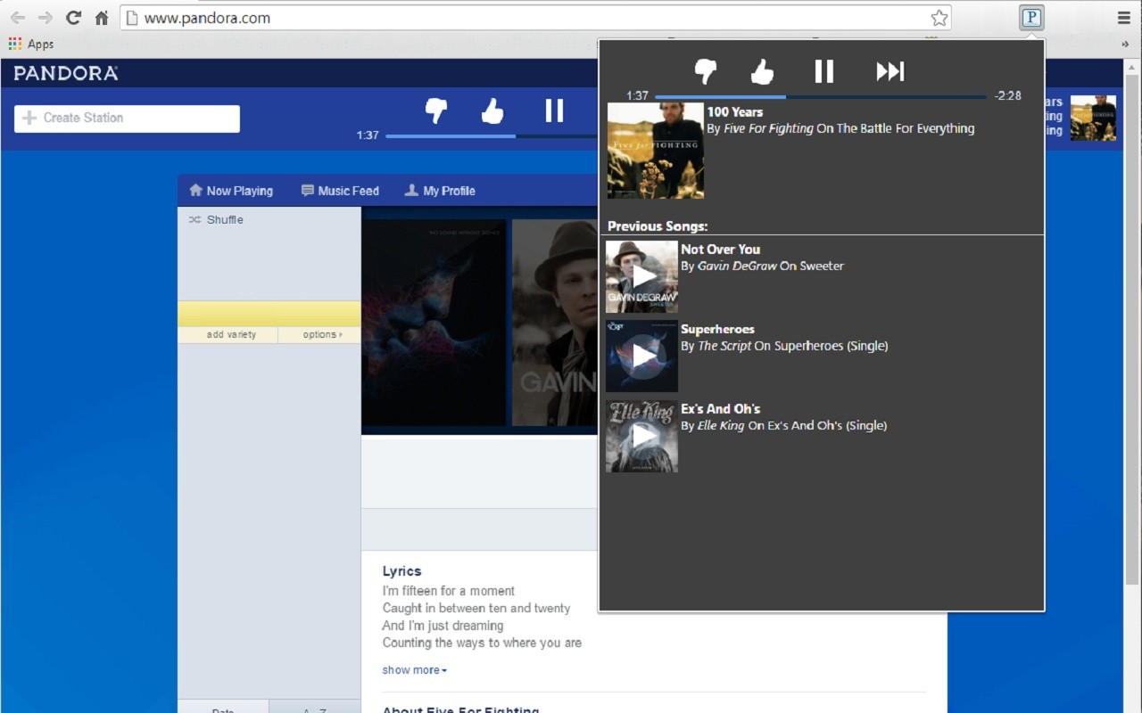 Download Pandora Made Better Extension CRX for Chrome