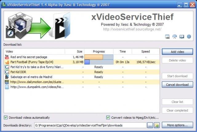 Download xVideoServiceThief Software for Windows XP