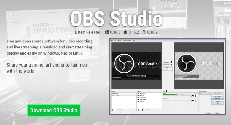 Download OBS Studio Classic Free For Facebook Live