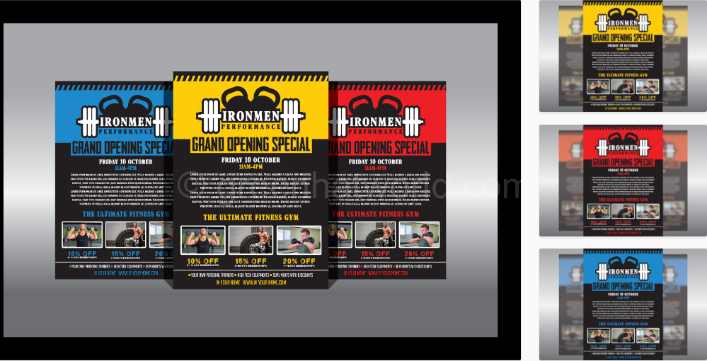 Download Gym Flyer Print Template FreeDownload Gym Flyer Print Template Free