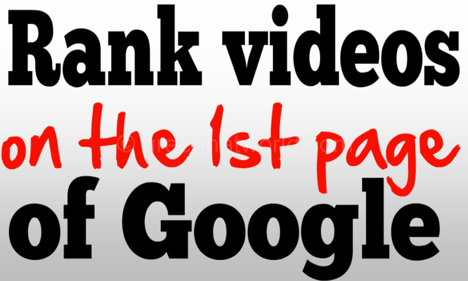 Rank Youtube Video On Google