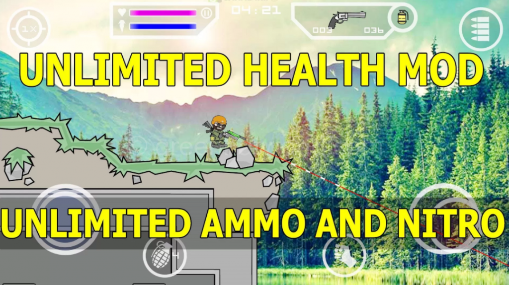 mini militia unlimited ammo nitro bomb mod apk download